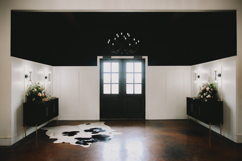 fort worth wedding venue industrial modern rustic with black accents