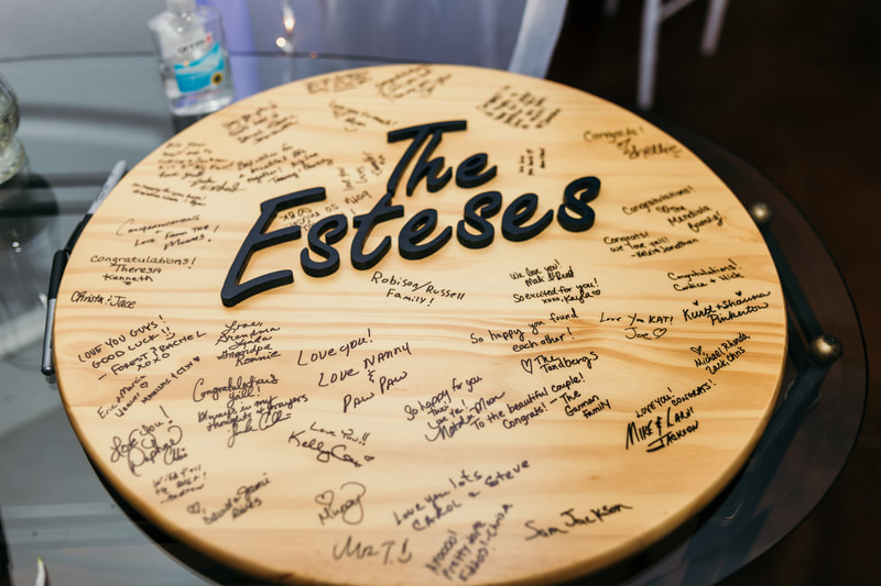 welcome sign in guest book idea wooden