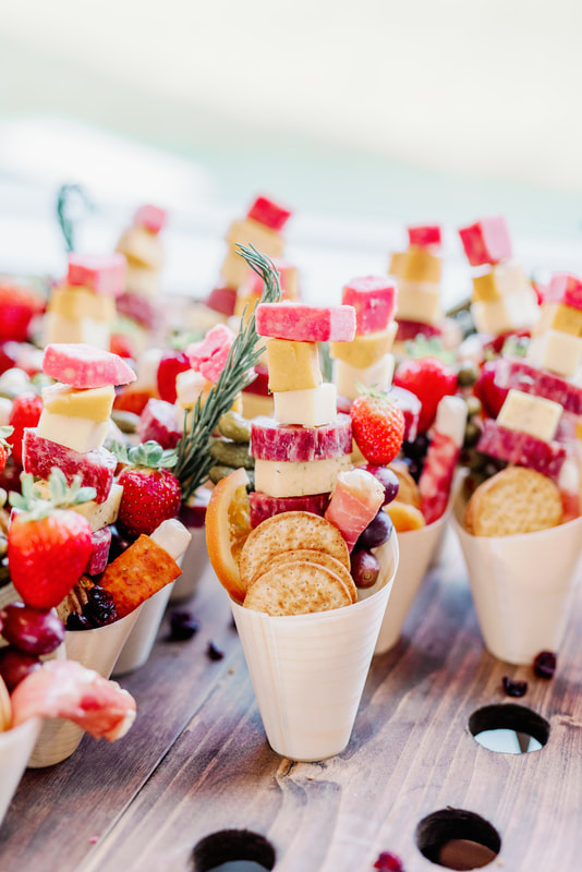 charcuterie cones, wedding and holiday party 