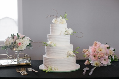 wedding cake with venue package
