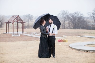 rainy wedding photos 