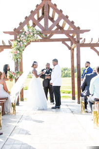 April Sapp Photography Wedding Ceremony summer at hawthorn hills ranch dfw texas
