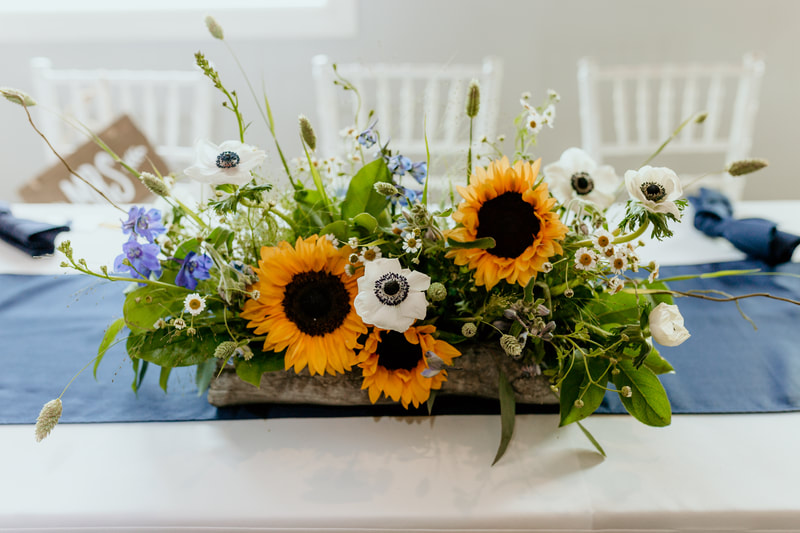 sunflower wedding florals near denton texas