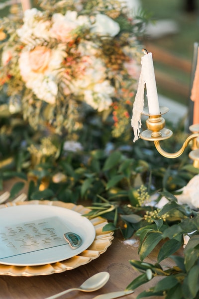 candles, romantic outdoor dinner party venue