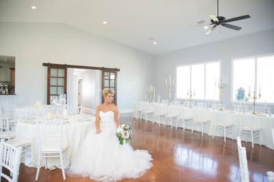 indoor wedding venue, classic and elegant with windows